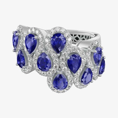 Lapis Sapphire Jewelry Ring